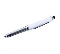 TOOLSTAR Diagnostic Penlight, Pen Torch Light Reusable LED Penlight with button cell 3in1 Pen/Stylus/LED Light Ideal For Tablet and Smart Phone Doctor (White)