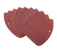 TOOLSTAR Lot de 10 patins de ponçage pour ponceuse à souris - 140 x 90 mm - 5 trous - Grain 800