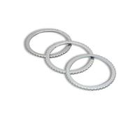 Toolstar Lot de 3 bagues de réduction, pièces intercalaires, rondelles de bague pour lames de scie circulaire, argent