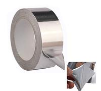 TOOLSTAR Ruban adhésif en aluminium, 40 mm x 20 m, résistant aux hautes températures, résistant à la chaleur (lot de 1)