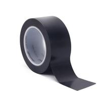 TOOLSTAR - Ruban avertisseur en PVC étanche pour entrepôt, usine, école, noir