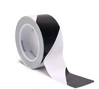TOOLSTAR - Ruban avertisseur en PVC étanche pour entrepôt, usine, école, noir/blanc