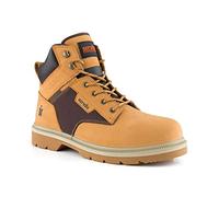 toolstream limited Homme Scruffs Twister 6 Bottes de sécurité Marron Clair Taille 40, Peau, 7 UK