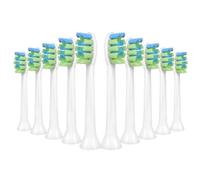 Toolsy Lot de 10 têtes de rechange compatibles avec brosse à dents électrique AM100/AM101/AM105/AM111 de 7 am2 m (blanc)
