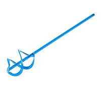 Toolty Helix TLTY-1600 Spatule de mélange 70x400x8 mm - Filetage hexagonal - Mélangeur peint, fouet, agitateur - 2 lames - pour plâtre, plâtre, adhésifs, béton, ciment, colle, peinture, bricolage