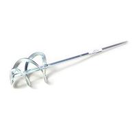 Toolty Helix TLTY-1630 Spatule de mélange 70 x 400 x 8 mm Filetage hexagonal Mélangeur Fouet Agitateur galvanisé 2 lames pour plâtre, plâtre, adhésifs, béton, ciment, peinture, bricolage