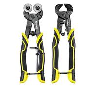 Toolwiz Lot de 2 pinces pour carrelage en verre - Appareil de découpe de carreaux de mosaïque haute performance avec roue en tungstène et pince à carrelage en céramique avec poignée antidérapante pour