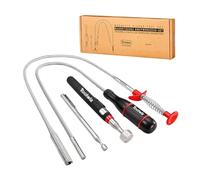 Toolwiz Lot de 4 outils de ramassage magnétiques - Pince extensible avec griffe flexible, aimant de 3,6 kg pour articles difficiles à atteindre, bâton magnétique à ressort pliable, réparation de