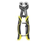 Toolwiz Pince à carrelage en acier tungstène avec poignée antidérapante - Coupe-verre haute performance - Pour vitrail, céramique, carrelage, mosaïque, miroir, pierre