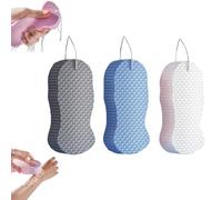 Toolye Body Scrubber, 2026 Upgraded Magic Exfoliating Bath Sponge, 3D Super Soft and Skin-Friendly, for Adults Women and Men (3pcs C)