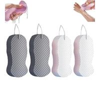 Toolye Body Scrubber, 2026 Upgraded Magic Exfoliating Bath Sponge, 3D Super Soft and Skin-Friendly, for Adults Women and Men (4pcs E)