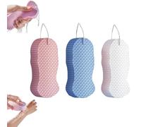 Toolye Body Scrubber, 2026 Upgraded Magic Exfoliating Bath Sponge, 3D Super Soft and Skin-Friendly, for Adults Women and Men (3pcs A)