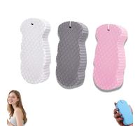 Toolye Body Scrubber, Éponge De Bain Exfoliante Douce, Exfoliant Pour Le Corps, Éponges De Bain Exfoliantes 3D Ultra Douces, Nouvel Exfoliant Pour Une Peau Éclatante, Conception (3 pièces-c#)