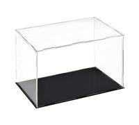 Toolzia Vitrine en acrylique transparent pour comptoir, boîte de rangement pour figurines d'action, jouets, objets de collection (30 x 20 x 20 cm)