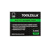TOOLZILLA Lot de 5 000 agrafes galvanisées pour pistolet agrafeur 8 mm…