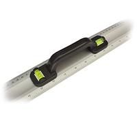 Toolzone Règle en aluminium avec niveaux à bulle et poignée, 1 m
