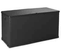 Toomax Coffre à coussins - Malle de rangement 420 L, Rattan Polypropylène Anthracite - ART162A