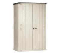 Toomax Coffre haute Stora Way en polypropylène recyclé avec effet bois, 1670L, Art. 091, gris taupe/anthracite