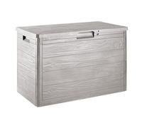 TOOMAX Coffre Multibox Woody's 160L porte-bagages pour extérieur, effet bois, Dimensions : 77,5 x 44,5 x 52,7 h, Art.186 (gris tourterelle) (160 L - 77,5 x 44,5 x 52,7 h, gris tourterelle)