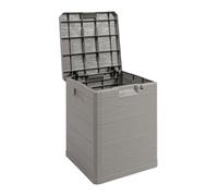 Coffre De Rangement - 90 L - Plastique - Taupe Gris