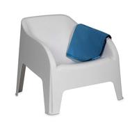 Toomax Fauteuil de jardin en résine PETRA Z185 couleur blanche - 79 x 79 x 80 H cm