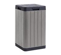 TOOMAX - Poubelle de jardin 80 Litres Grise Résine inaltérable Couvercle à pression