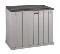 Toomax Stora Way Boîte à Outils d'extérieur en polypropylène recyclé avec Effet Bois (842L, Gris Taupe/Marron)