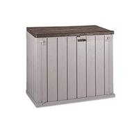 Toomax Stora Way Boîte à Outils d'extérieur en polypropylène recyclé avec Effet Bois (842L, Gris Taupe/Marron)