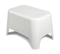 TOOMAX - Table basse d'appoint en résine 59x 39x 36cm Blanche Avec couvercle Extérieur / Intérieur Jardin, Maison