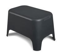 Toomax Table d'appoint Petra en résine 59 x 39 x 36 cm pour extérieur, avec couvercle Anthracite