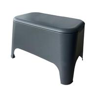 Toomax Table d'appoint Petra en résine 59 x 39 x 36 cm pour extérieur, avec couvercle Anthracite