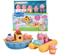 Toomies Jouets de bain Peppa Pig - Coffret Bateau Aventure de Peppa pour le bain - Noir x9 HOUSSE