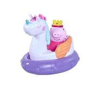 Toomies Peppa Pig Princess Peppa Pig Flotteur de Bain - Jouet de Bain Peppa Squirter et Flotteur verseur Licorne avec crinière à Eau - Jouets sous Licence Officielle Peppa Pig - Jouets de Bain pour