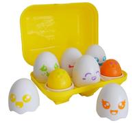 TOMY Jouet bébé PIOU PIOU Surprise – boîte à œufs 3 poussins sonores + 3 hochets