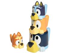 TOMY Tasses gigognes Famille Bluey – Empilables pour le bain – Sous licence officielle – Dès 18 mois
