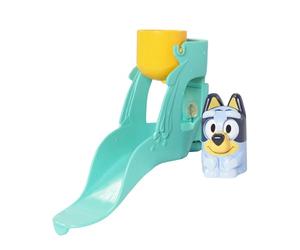 Toomies Toboggan de Bain Bluey, Jouet de Bain Bébé, Jeu d’Eau avec Yeux Mobiles, Développement de la Motricité Fine, Ventouses, pour Enfants Dès 18 Mois