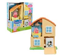 Toomies Tomy E73415 Peppa's House Bath Play Set de Bain de Centre d'activités de Jeu dans l'eau - Douche et Baignoire de Travail - Arroseurs de fenêtre de tri des Formes, Multicolore