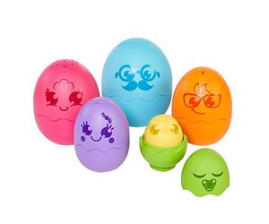 Toomies Tomy Hide and Squeak Nesting Eggs Baby Toy, Educational Shape Sorter with Colours and Sound, Easter Toy Babies, Toddlers & Little Kids from 6 Months, 1, 2 & 3 Year Olds
