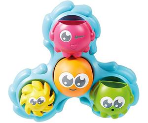 Toomies Tomy Jouet de Bain Mes Pieuvres Tourni' Splash E72820, Jeu De Bain, Pieuvre Multi Activités, Jeu d'eau Éducatif, Jouet Premier Âge, Jouet Éveil pour Bébé de 12mois+