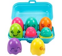 Toomies Tomy Jouets pour Bébé PIOU PIOU Surprise Arc-en-Ciel - Boîte à œufs 3 Poussins Qui Font PIOU PIOU et 3 Poussins à hochet - Jouets sensoriels pour bébés 6-36 Mois - Trieur Formes et Couleurs