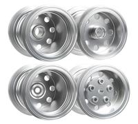 TOOMOD CW01 Lot de 4 moyeux de roue avant et arrière en aluminium pour Tamiya 1/12 Lunchbox Big Tire Model CW-01