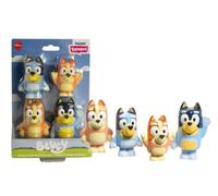 Bluey Jouets de bain Toomies Squirter - Lot de 4 personnages (Bluey, Bingo, Maman, Papa) dès 18 mois