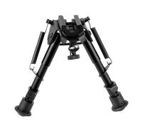 ToopMount bipied 6-9" Fusil Tactique bipied à Ressort réglable avec Support de Goujon pivotant pour Rail Picatinny/Weaver de 20 mm pour Fusil