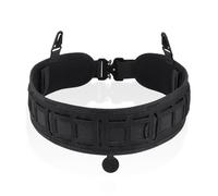 ToopMount Ceinture Tactique Molle Ceinture de Combat Boucle de libération 1000D Oxford Taille réglable Ceintures de Patrouille Formation équipement de Bricolage en Plein air (Noir)