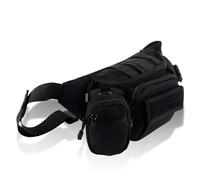 ToopMount Pack de Taille Tactical Fanny Packs Grand 9 Poches zippées Ceinture réglable Sports Bum Bag étanche pour la randonnée, Le vélo, la pêche, la Chasse (Black)