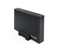 TooQ 2000GB TQE-3527B - Boîtier de stockage pour disques durs HDD de 3.5 "- (SATA I / II / III, USB 3.0)- aluminium- voyant LED- Noir- 350 grs.