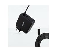 TooQ Adaptateur Secteur Auto 90W USB-C TQLC-USBC90PD, 5-20V, 3.25A, Câble 1.8m, Compatible Ordinateur Portable, Noir, Certifié CE/RoHS/FCC