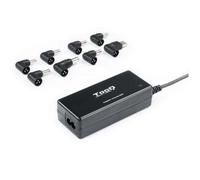 TooQ Chargeur d'ordinateur portable TQLC-65BS02AT/ 65W/ Automatique/ 8 Connecteurs/ Tension 18.5-20V/ 1 USB