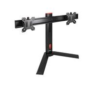 TOOQ DB1402TN-B Support de Table Gaming pour 2 Pantalons de 17" à 27" Noir