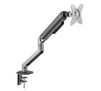TOOQ DB4032TNR-G - Support de Table pivotant et inclinable pour écrans de 17" à 32", Un Bras, réglable et Variable avec mécanisme à Ressort, Gris/Noir